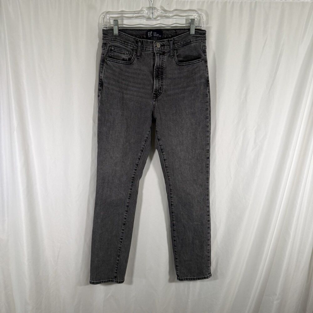 Gap Denim Jeans Women's 6 /28R Grey High Rise Vintage Slim Leg Cotton